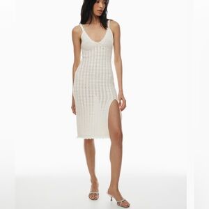 NWOT Aritzia Wilfred Evie knit crochet midi dress XS
